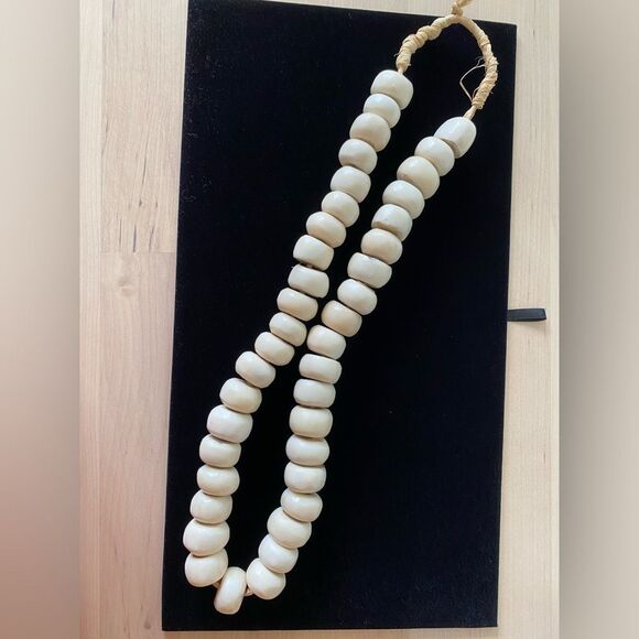 Artisan Vintage Handmade Clay Bead Necklace - Picture 2 of 7